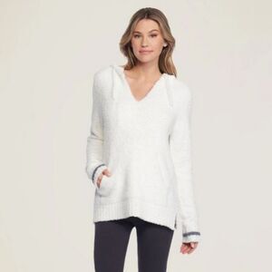 Barefoot Dreams Size 1 Cozychic Unisex Soft White Baja Hoodie